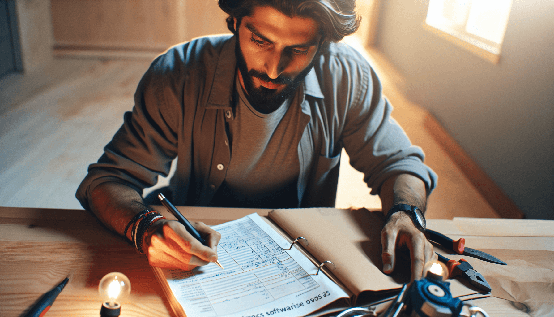 Field service management software interface showing job scheduling and invoice tracking