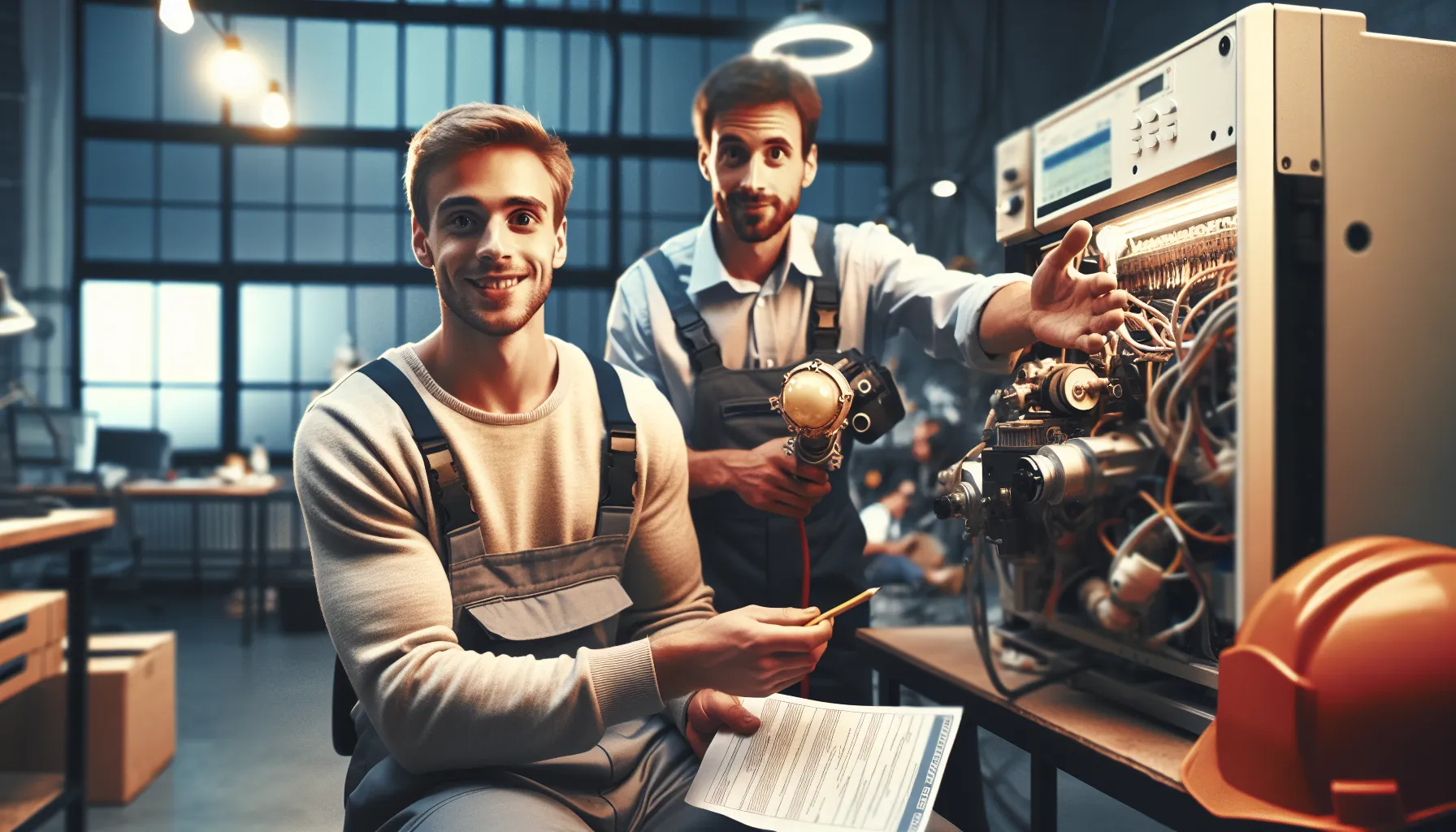 A contractor looking frustrated in front of a laptop with electrician software on screen