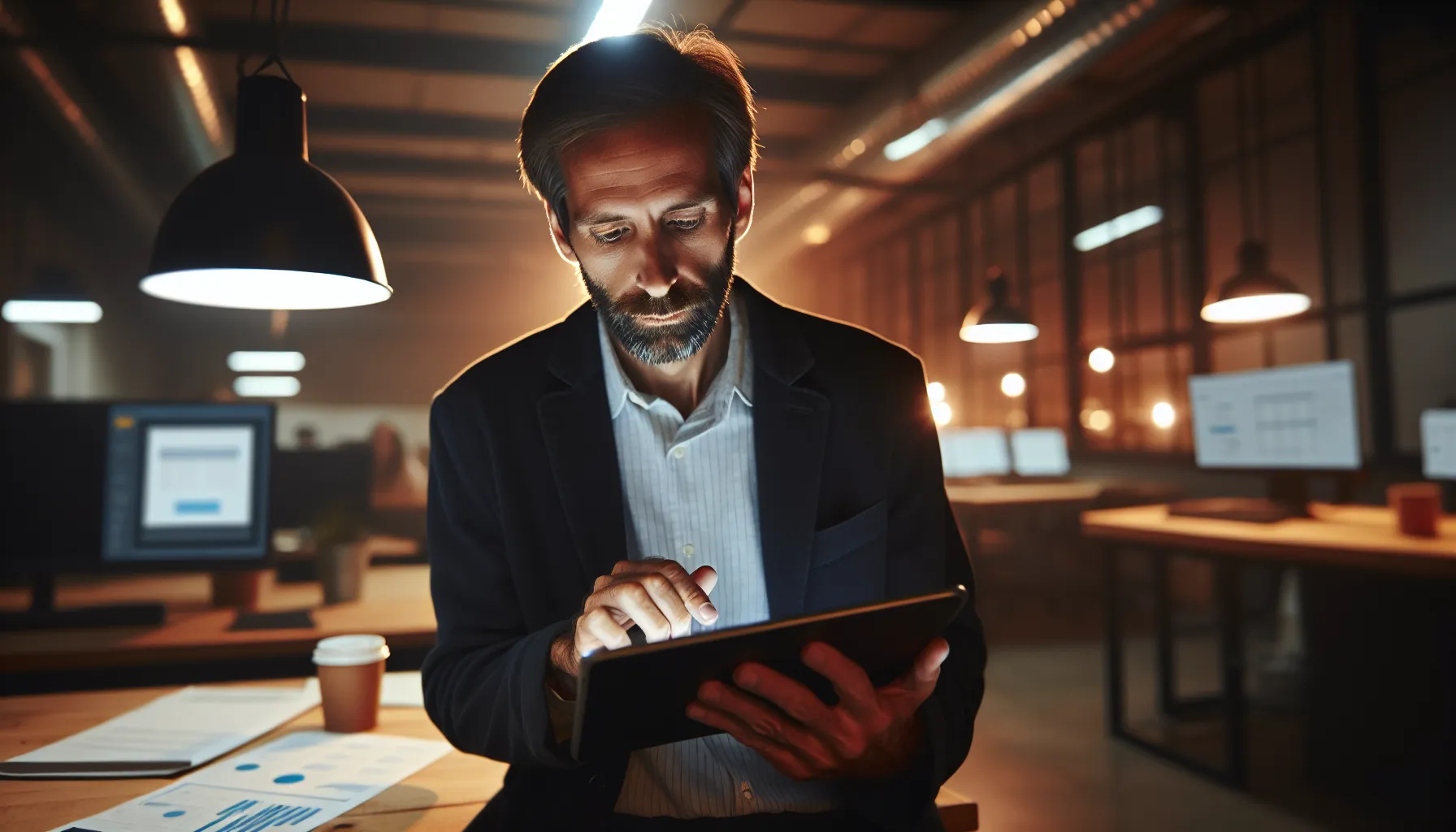 Choosing the Best Field Service Software Technician using field service software on a tablet