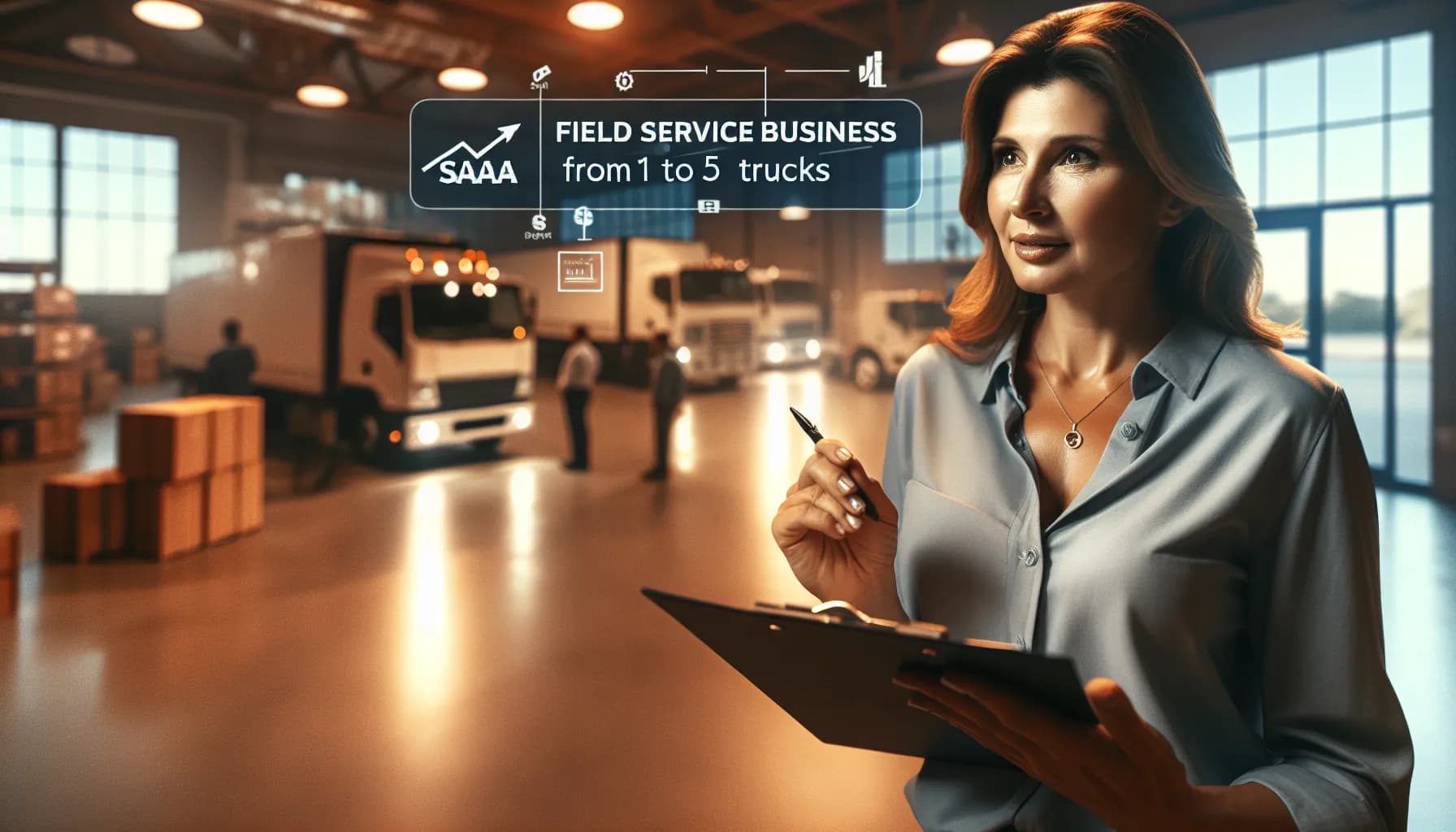 Service Business Automation with Software for Scaling Truck Fleet